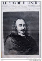 Portrait De Pierre Corneille Par Lebrun - Page Original -  1884 - Historische Documenten