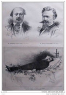 M. Altaroche - M. Jundt - M. Saint-Elme, Mort à Bastia - Page Original 1884 - Documents Historiques