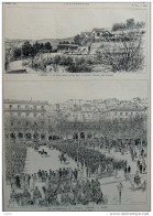 Cannes - La Villa Nevada Où Est Mort Le Prince Léopold, Duc D'Albany - Funerailles Général Germain  Page Original - 1884 - Historische Documenten