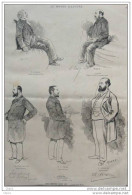 Nos Députés Chez Eux - M. Langlois - M. Ranc - Jules Develle - A. Pieyre - M. Letellier - Page Original - 1884 - Historische Documenten