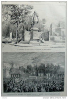 Inauguration Du Monument De Général Dufour à Geneve - Monument Du Baron Taylor - Page Original - 1884 - Documents Historiques