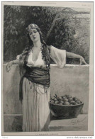 La Marchande D'Oranges - Page Original - 1884 - Historische Dokumente