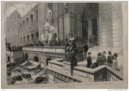 Le Palais De L'exposition Internationale De Nice - Le Var, Le Vesubie - Page Original - 1884 - Historische Documenten