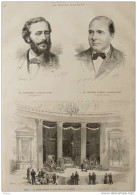 M. Cortambert - M. Frédéric Thomas - Rome, Le Tombeau Définitif De Victor-Emmanuel Au Pathéon - Page Original 1884 - Historical Documents