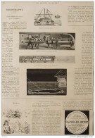 Manoeuvre De La Torpille Harvey - Torpille Whitehead - Torpille Lay - Page Original 1884 - Documentos Históricos