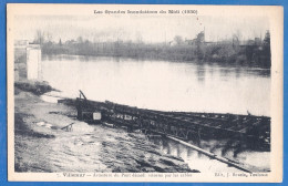 CPA  - HAUTE GARONNE - VILLEMUR - GRANDES INONDATIONS DU MIDI (1930) - ARMATURE DU PONT DÉMOLI RETENUE PAR LES CABLES - Other & Unclassified