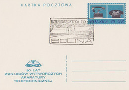Poland Postmark D68.09.07 SOLINA: Energetics Day Dam, Hydroelectric Power Plant - Ganzsachen