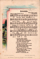 H1916 - Anton Günther Liedkarte - Feierobnd - Gottesgab Sudetengau - Musik Und Musikanten