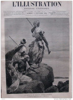 La Révolte Du Soudan Contre L'Égypte -eclaireurs Du Mahdi Surveillant La Vallée Du Nil - Page Original 1884 - Documents Historiques
