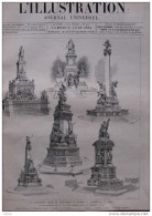 Le Concours Pour Le Monument à élever à Gambetta à Paris - Projets Désignés Par Le Jury - Page Original - 1884 - Historical Documents