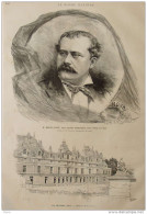 Le Château D'Eu - M. Henri Scott - Page Original 1884 - Historical Documents