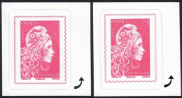 Marianne L'Engagée 2019 / 2021 - Adhésifs Lettre Suivie - YT 1656B Phil@poste Et  YT 1656BA Philaposte - Unused Stamps