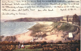 11774596 Swansea Langland Bay Tuck Oilette Drawing Kuenstlerkarte Swansea - Altri & Non Classificati