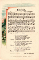 H1919 - Litho Anton Günther Liedkarte - Feierobnd - Gottesgab Sudetengau - Musik Und Musikanten