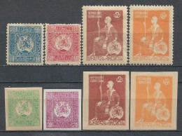 1919 GEORGIA Set Of 6 MLH Stamps (Michel # 1A,4A,7A,9A,7B.9B) - Georgië