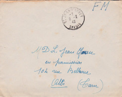 1942--lettre F.M De Saint JEAN D'ARVEY-73  Pour ALBI-81- Cachet Rond   Du 9--2-42 - 1921-1960: Modern Period