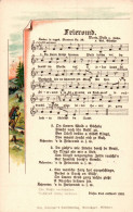 H1920 - Litho Anton Günther Liedkarte - Feierobnd - Gottesgab Sudetengau - Muziek En Musicus