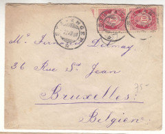 Norvège - Lettre De 1898 - Oblit Stavanger - Exp Vers Bruxelles - - Brieven En Documenten