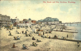 11774512 Worthing West Sussex The Beach And Pier Pavilion Worthing - Other & Unclassified