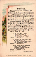 H1921 - Litho Anton Günther Liedkarte - Feierobnd - Gottesgab Sudetengau - Muziek En Musicus