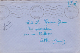 1941--lettre F.M De CHAMBERY RP  Pour ALBI-81- Cachet Mécanique KRAG  Du 22-12-41 - 1921-1960: Modern Period