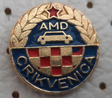 Auto Moto Club AMD Crikvenica  Croatia Ex Yugoslavia Pin - Autres & Non Classés