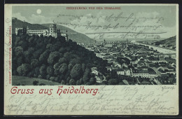 AK Heidelberg / Neckar, Panorama Von Der Terrasse Aus  - Heidelberg