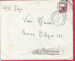 ANNULLO DCG " LERCARA FRIDDI*15.11.49*/PALERMO" SU BUSTA GRANDE PER TORINO - DEMOCRATICA L.20 ISOLATO - 1946-60: Poststempel