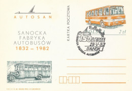 Poland Postmark D82.05.28 SANOK: Autosan 150 Y. Bus Factory (analogous) - Interi Postali