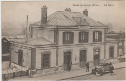 CARTE POSTALE   CONDE SUR HUISNE 61  La Gare - Sonstige & Ohne Zuordnung