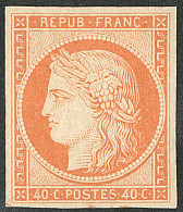 * Gomme Brunâtre. No 5A, Orange, Très Frais. - TB. - R - 1849-1850 Ceres