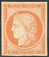 * Gomme Brunâtre. No 5A, Orange, Très Frais. - TB. - R - 1849-1850 Cérès