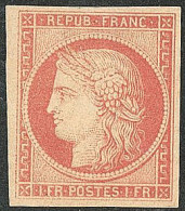 (*) Vervelle. No 7A, Infime Pelurage (normal) Au Verso Mais Superbe. - RRR - 1849-1850 Ceres