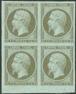 **  No 11, Olive, Bloc De Quatre Bdf (un Ex *), Très Frais. - TB - 1853-1860 Napoleone III