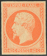 (*) Tirage Des Arts Et Métiers. No 16d, Orange Vif. - TB. - R - 1853-1860 Napoléon III.