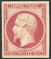 * No 17Aa, Carmin Clair, Quasiment **, Superbe. - R - 1853-1860 Napoléon III.