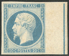 **  Filet D'encadrement. No 14Ai, Bleu Laiteux, Bdf, Très Frais. - TB. - R - 1853-1860 Napoleon III