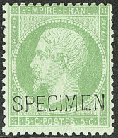 * Specimen. Nos 19f, 20f. - TB - 1862 Napoléon III