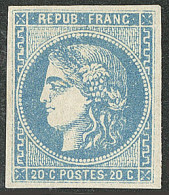 * No 46A, Bleu-gris, Jolie Pièce. - TB. - R - 1870 Emission De Bordeaux