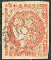 No 48c, Rouge-orange, Obl Gc 5083 De Constantinople. - TB - 1870 Uitgave Van Bordeaux