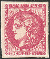 * No 49c, Rose Carminé, Très Frais. - TB. - R - 1870 Emisión De Bordeaux