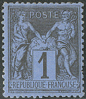 * Cobalt. No 83c, Une Dent Courte Mais Très Frais Et Superbe D'aspect. - R - 1876-1878 Sage (Typ I)