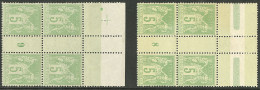 **  Nos 102 Bloc De Quatre Mill. 9 Bdf, 106 Bloc De Quatre Mill. 8 * Bdf. - TB - 1876-1878 Sage (Typ I)