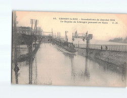 CHOISY LE ROI : Inondation De 1910, Le Rapide De Limoge Passant En Gare - Très Bon état - Choisy Le Roi