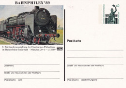 Germany Berlin 1989 Bahnphilex '89 BSW - Cartes Postales Privées - Neuves