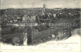 11774073 Fribourg FR Vue Generale Et Le Grand Pont Fribourg - Otros & Sin Clasificación