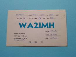 WA2IMH - Steve RICHMAN Brooklyn 23, N.Y ( See / Voir ++ Scans ) 1963/64 ! - Radio Amatoriale