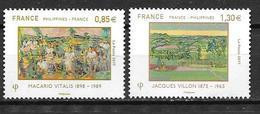 France 2017 N°5159/5160 Neufs France Philippines, à La Faciale + 15% - Unused Stamps