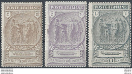 1923 Italia Camicie Nere 3v. Mc MNH Sassone N. 147/49 - Andere & Zonder Classificatie