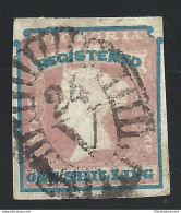 1854 VICTORIA - SG 34 - 1s. Rose-pink And Blue - USED - Otros & Sin Clasificación